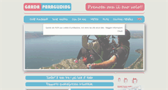 Desktop Screenshot of gardaparagliding.com